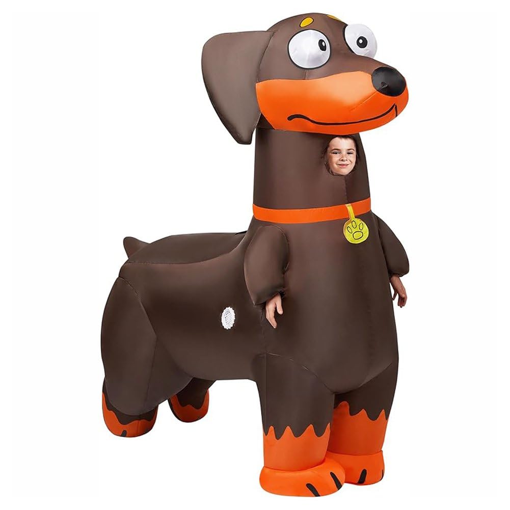 Disfraz Inflable De Perro Salchicha para Adulto, De Cuerpo Completo, para Fiesta Temática De Cosplay De Animales.