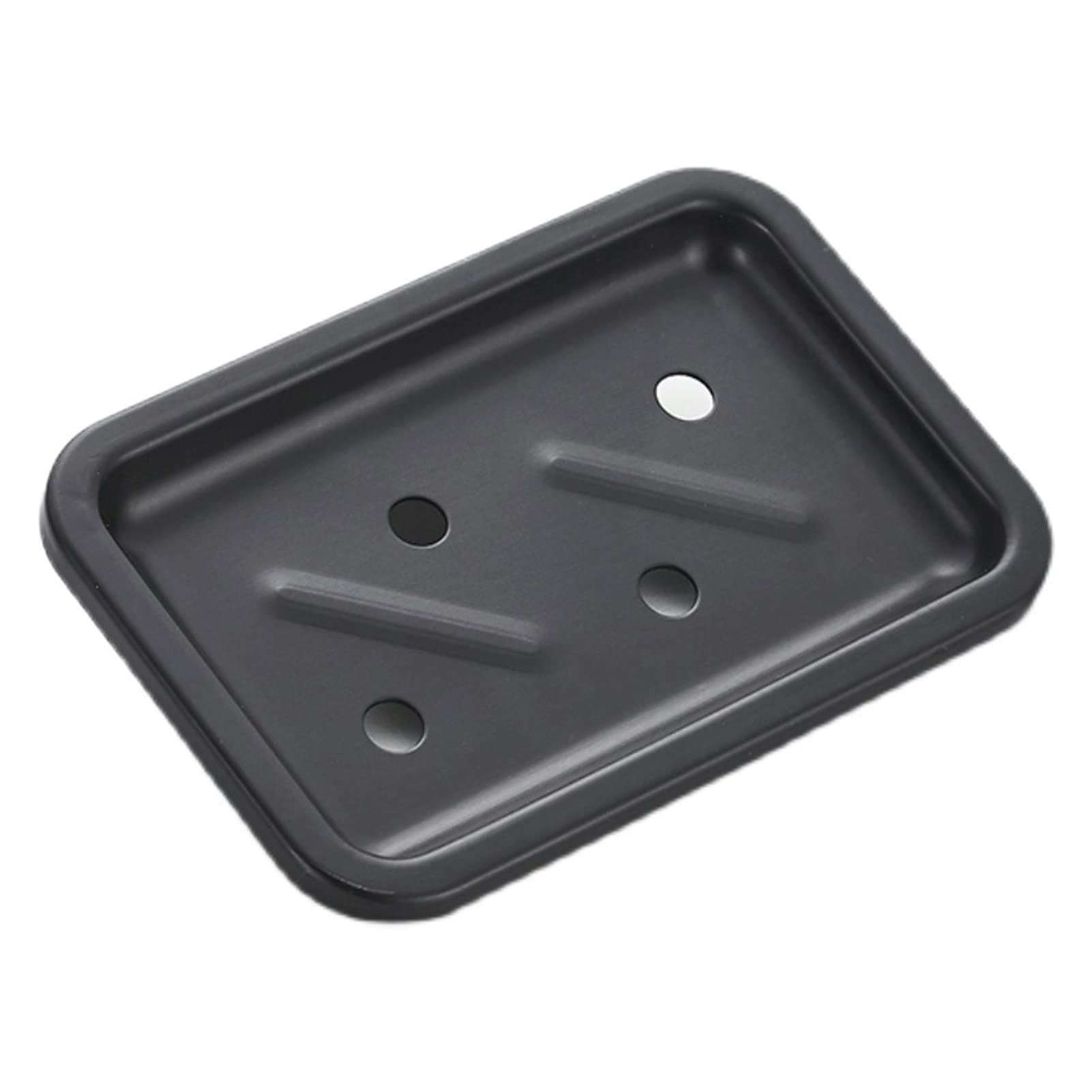 HHDHHD Jabonera de Aluminio Negro Space, Soporte de Pared Resistente, Minimalista y Moderno, for baño y Cocina, Resistente a la corrosión y fácil de Limpiar.