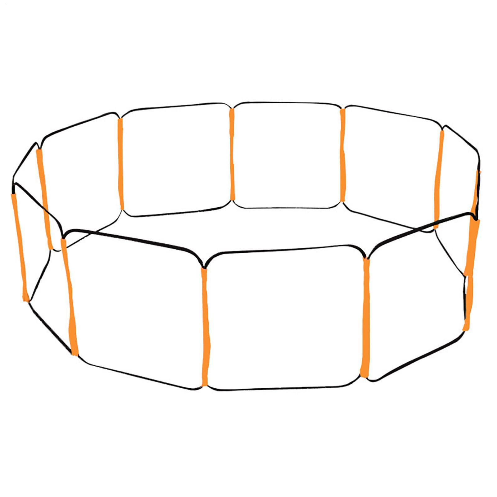 Generico Agilidad - Ejercicio de Velocidad Altamente Resiliente | de Agilidad Multifuncional | Acero al Carbón/Tejido, Pies de Fitness Esenciales para Fútbol, Voleibol, Bádminton,