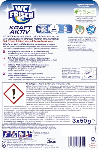 WC-Frisch WC FRISCH Kraft Aktiv Duftspüler Blüten-Frische (150 g), WC Reiniger für Reinigung bei jeder Spülung, Duftsteine für langanhaltend frischen Duft, + 50 % Anti-Kalk Effekt* – Bild 4