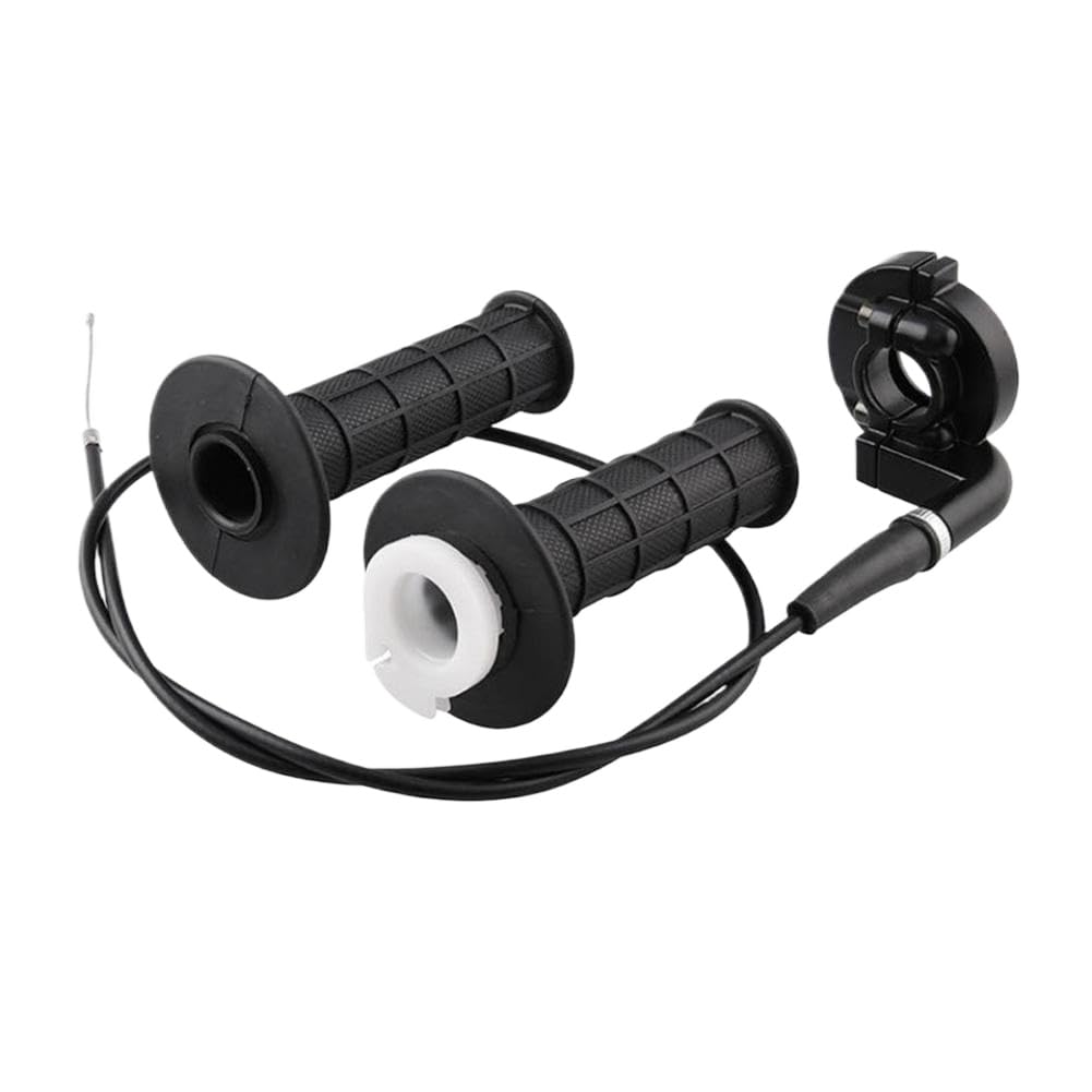 Motorradhandgriff mit Gashebelklemme 7/8 Zoll 22mm kompatibel mit ATV Offroad Bike 110-250CC(B-Straight cable set)