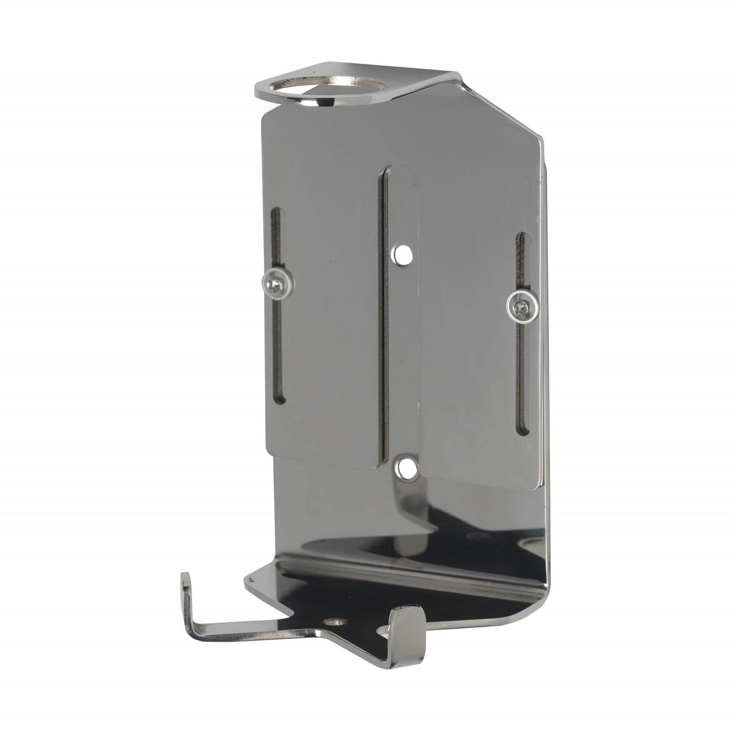 SoHo Dispensers Single Wall Mounted Soap Dispenser 300ml โ Chrome Security Shower Bottle Holder for Bathrooms, Stainless Steel Wall Bracket for Shower Gel, Shampoo and Conditioner, Made in England โ image 1