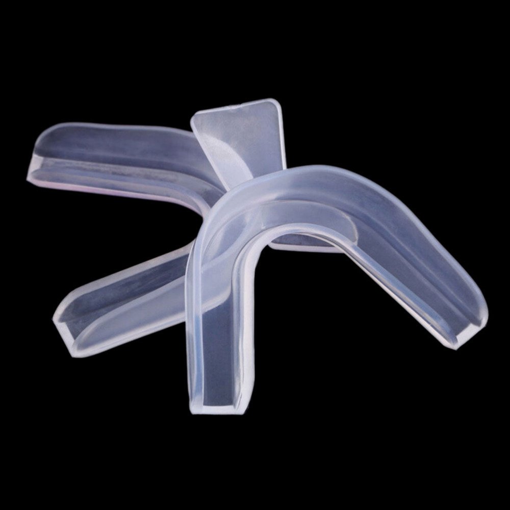 WowObjects 2Pcs Practical Thermoforming Mouth Whitening Trays Dental Teeth Dental Equipment Mask Transparent Selling 1