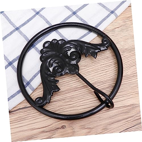 Yarnow 1Pc Towel Shelf Towel Stand Towel Holder Stand Towel Ring Wall Mount Towel Ring Copper Towel Ring Wall Hanging Towel Rack Towel Rack Black Wrought Iron Towel Ring For Bathroom #TOP5
