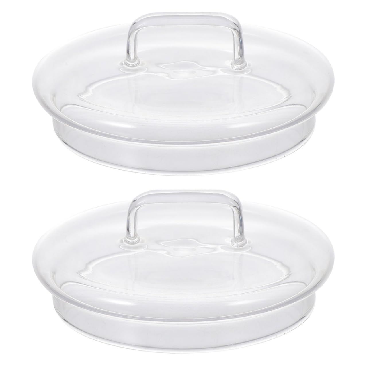 PRETYZOOM Lot de 2 couvercles universels de remplacement pour bocaux en verre