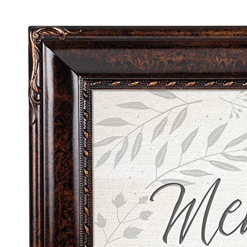 Cottage Garden Memories Are Special Moments Burlwood Rope Trim 8 X 10 Table Top And Wall Photo Frame #TOP3