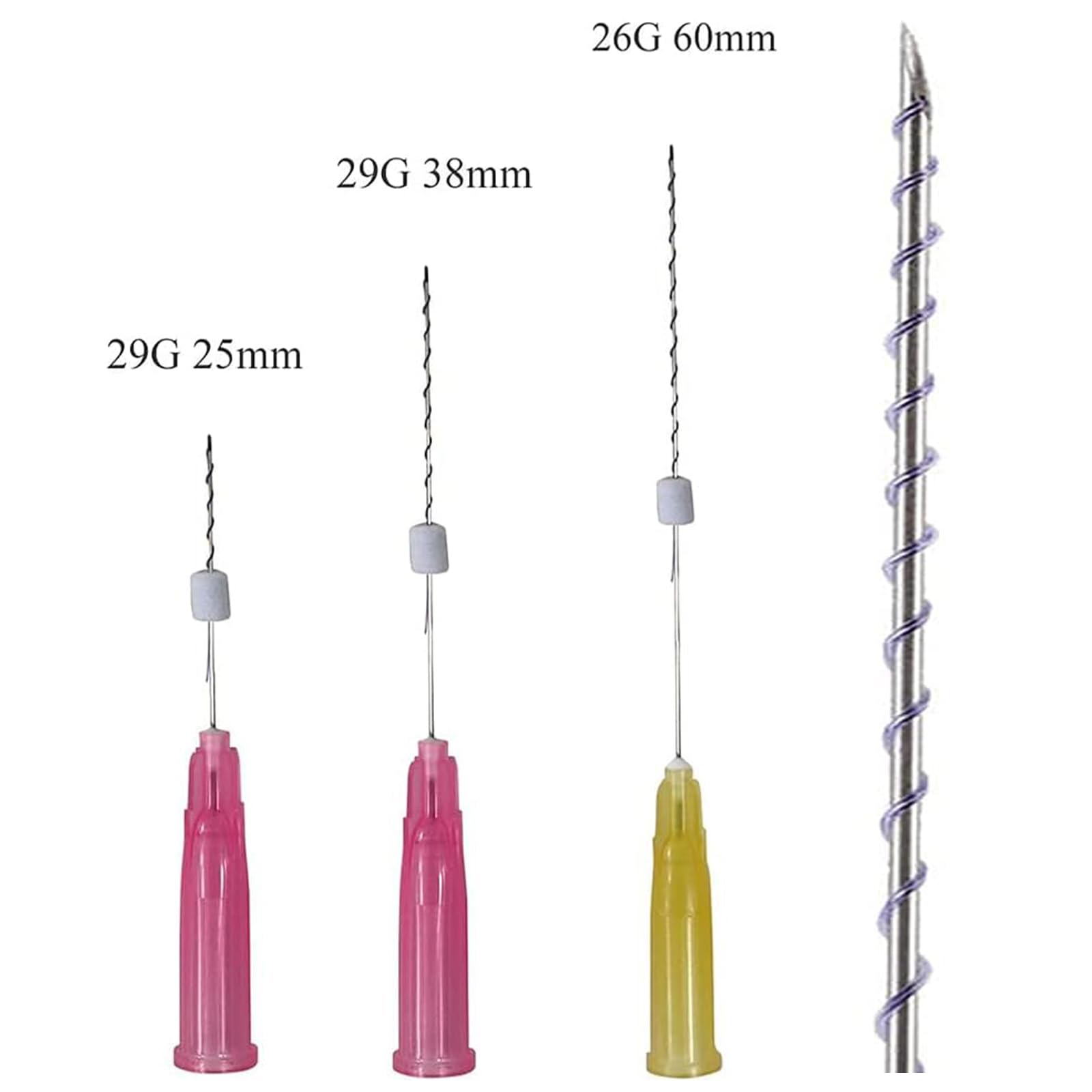PDO Threads Mono Type Face Lift Whole Body Tightening 100pcs,26G-60MM 29G-38MM 29G-25MM Drei Größenoptionen (29G*38MM)
