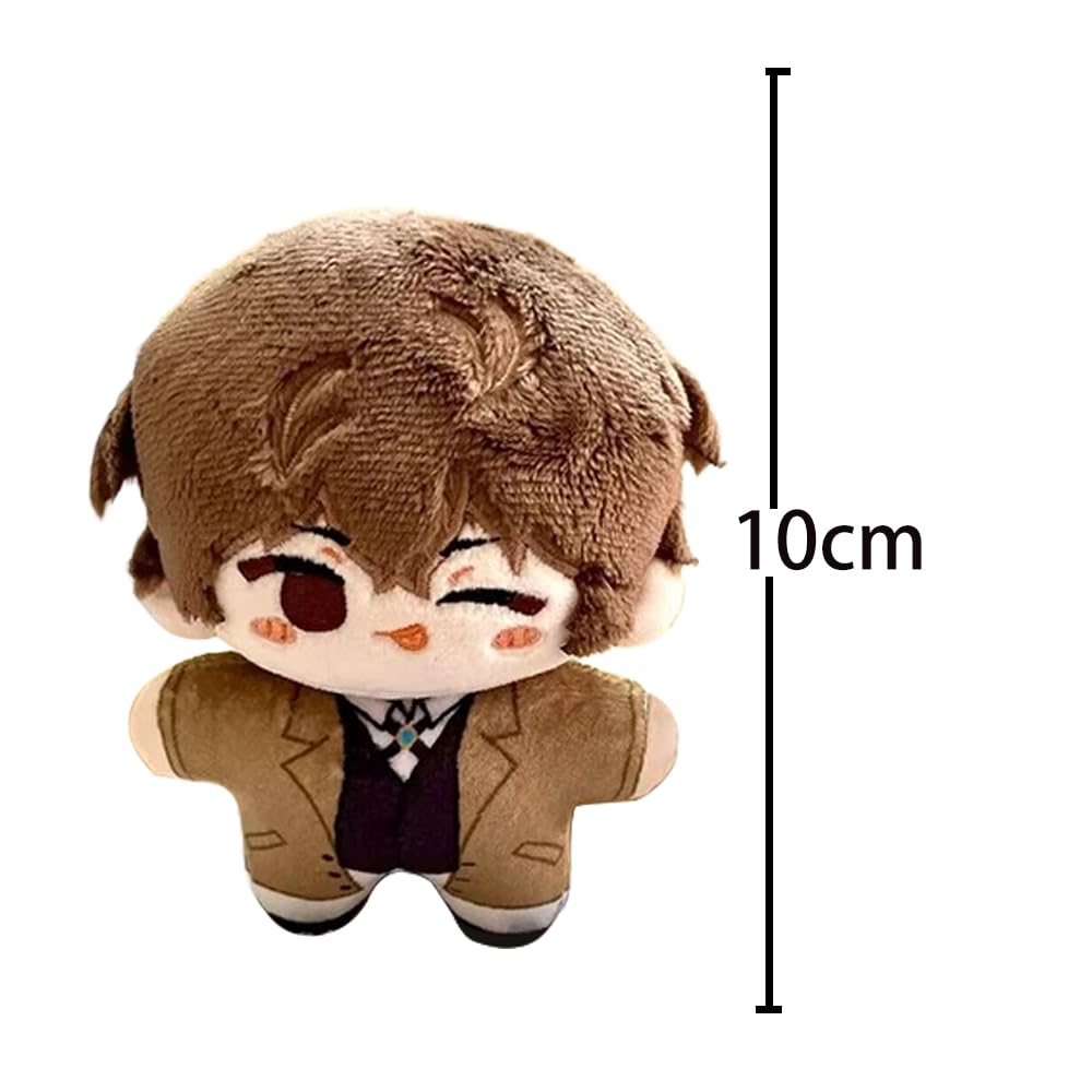 Zhongkaihua Dazai und Chuuya Plüsch-Figuren, Akutagawa BSD-Figuren, 3 Stück, Anime, niedlich, weich, gefüllt, 10 cm, für Anlässe, Dekorationen, Geschenke