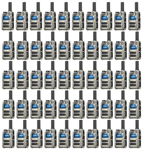 （Lifetime Free） Global Unlimited Range 4G LTE PoC Rapid Walkie Talkies Long Range Two-Way Radios 5000 Miles with Nationwide Range,SOS Alert Long Distance Radios for Truck Fleet (50 Pack)