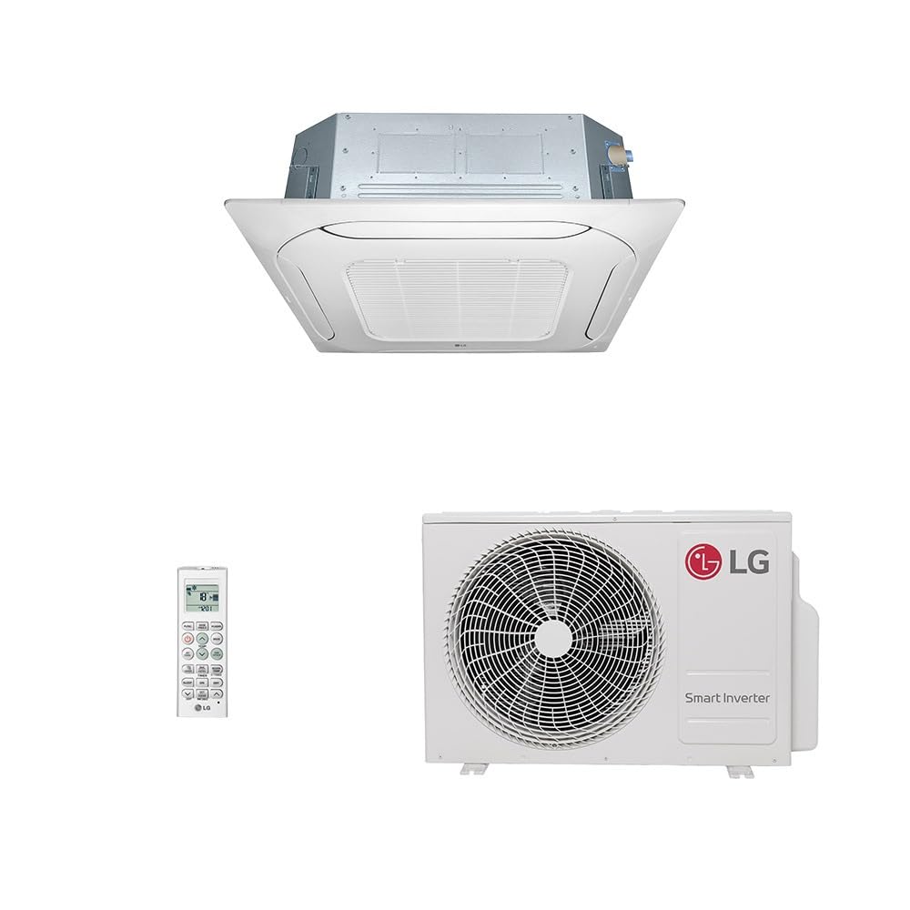 Ar Condicionado Split Cassete 4 Vias 18000 Btus Inverter Lg Quente/frio Ztnw18gplaa.anwzbr1-220v