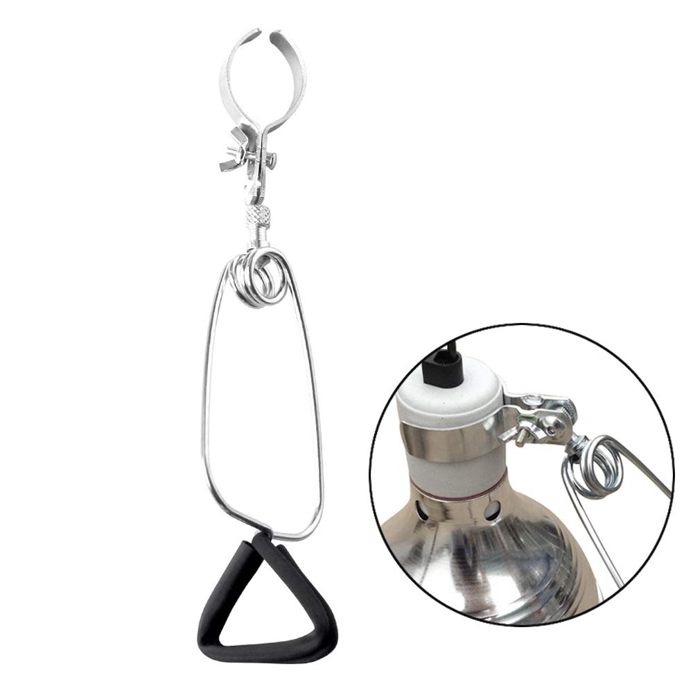 Reptile Dome Lamp Clamp Holder - Upgraded UVB UVA Amphibian Habitat Lighting Kit, Basking Light Fixture for Bearded Dragon, Turtle, Tortoise