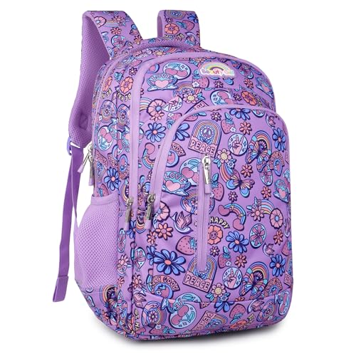 Image of BEAUTY GIRLS BY HOTSHOT |SCHOOL BAG|TUTION BAG|COLLEGE BACKPACK|FOR GIRLS & WOMEN|18 INCH|32 L WATER RESISTANT |SCHOOL BAG FOR GIRLS