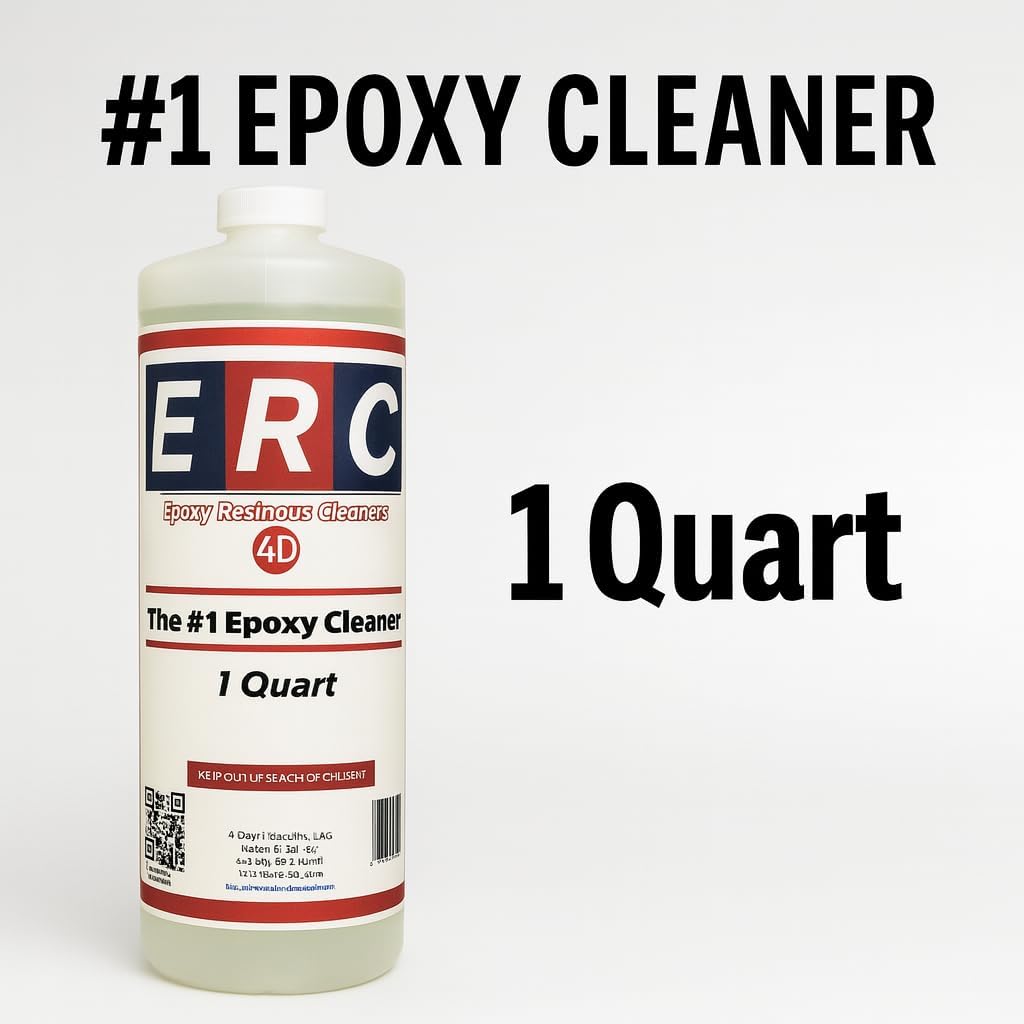 ERC #1 Epoxy Cleaner – 1 Quart Concentrate | Makes 5+ Gallons | Helps Remove Oil & Grime | No Haze or Sticky Residue | For Epoxy Floors & Sealed Concrete |*Results depend on topcoat condition