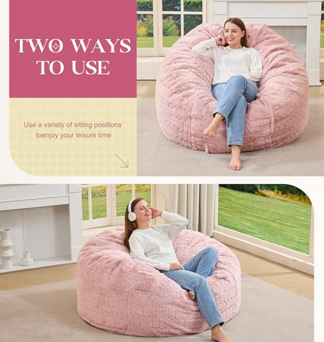 Image of Hobestluk Adults Bean Bag Chair 4FT Big BeanBag Chair Extra Large Oversized