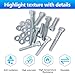 BIGLKNM 100pcs Bolt Kit Compatible with Yamaha TW200 XT200 1987-2024, Polished 304 Stainless Steel Maintenance Motorcycle Engine Allen Bolt Kit