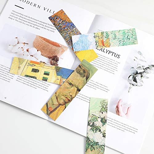 Van Gogh Oil Painting Bookmarks for Women Men Kids Boys Girls, 30PCS