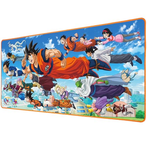 Subsonic - Tapis de Souris XXL Dragon Ball - Tapis de Bureau DBZ 90x40 cm - sous-Main Surface Lisse...