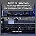 Fourth Level MFG Gemini Graphics Card Brace, Anti Sag, Deepcool GPU Support, Dual/Single Slot Compatible, Video Card Holder, Powder-Coated Steel, for Custom Gaming PC Case Mod, Bitcoin, Mining