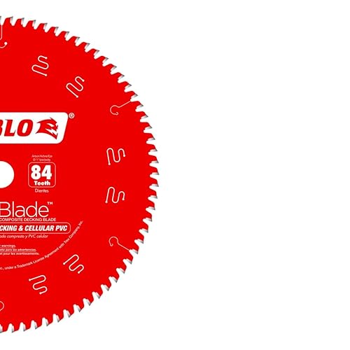 Miniatura 2 de Diablo TrexBlade - Hoja de sierra para compuestos y plástico, diámetro de 12 pulgadas, 84 dientes MTCG, eje de 1 pulgada, corte de .102 pulgadas,