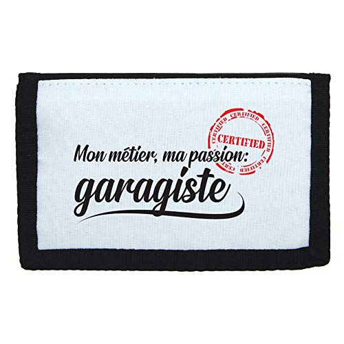 Portemonnaie mit Klettverschluss, für den Beruf Passion Garagiste
