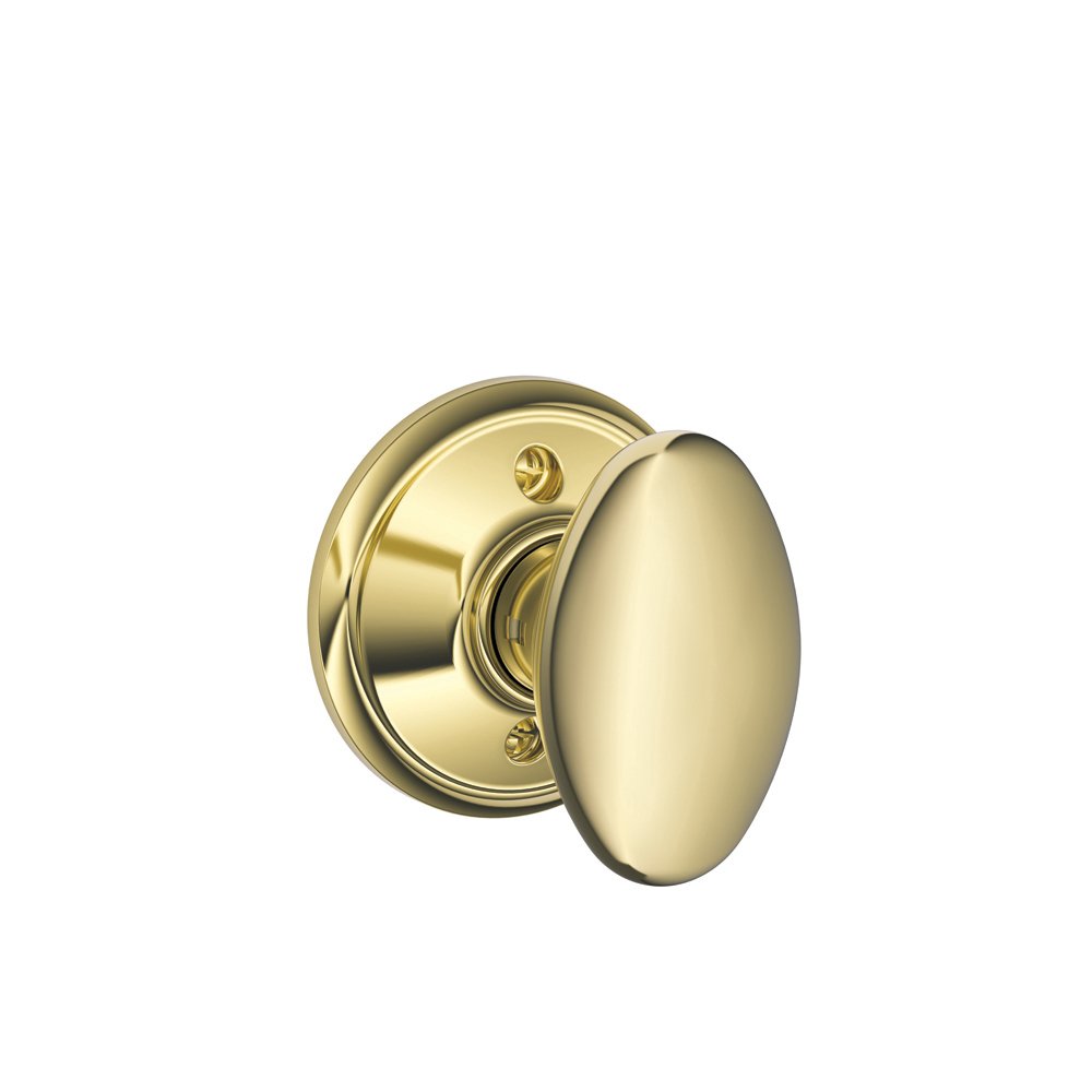 SCHLAGE F170SIE605 F170 SIE 605 Siena Dummy Knob, Polished Brass