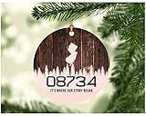 1-sided design, 3 inches white MDF Plastic decorative Christmas ornament. Ribbon for hanging included. Great home decor for christmas and other holidays. They are fabulous holiday decorations, add to your collection year after year! Give this ornamen...