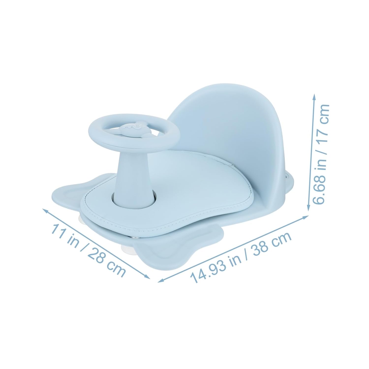 Anti-Skid Bath Chair with Stable Bottom Suction Lightweight Newborn Shower Seat for Comfortable Bathing Stool for Feeding Haircut and Shampoo Use