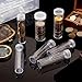 Qunclay 34 Pcs Coin Tubes Assorted Sizes with 1 Plastic Storage Box Clear Holders with Lid for Coin Collection Supplies