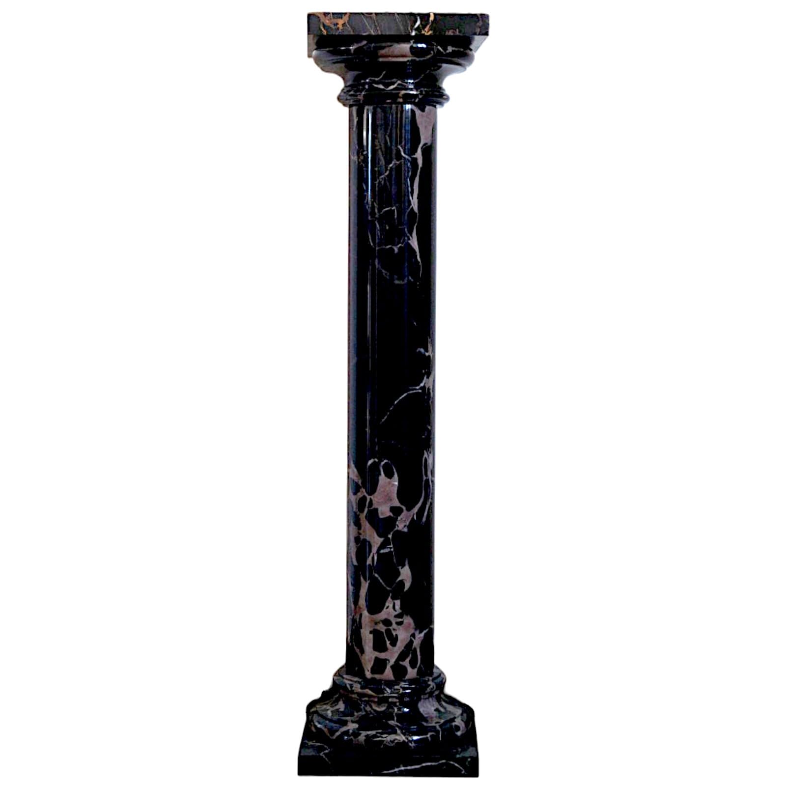Marmurowa kolumna Portoro Antique Marble Column Made in Italy H.100cm