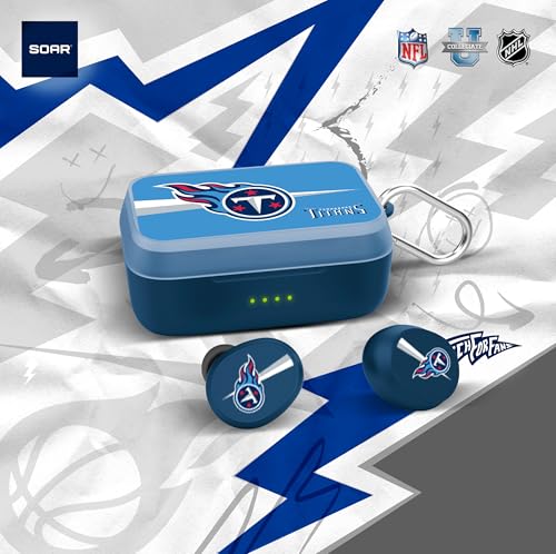 Image of SOAR NFL Wireless Sport Earbuds: Comfortable Fit & Convenient Charging