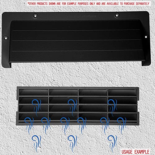 9x3 Airbrick Cover Ducting Cowl - Black Exclusive to i-sells Made by Rytons - Image 3
