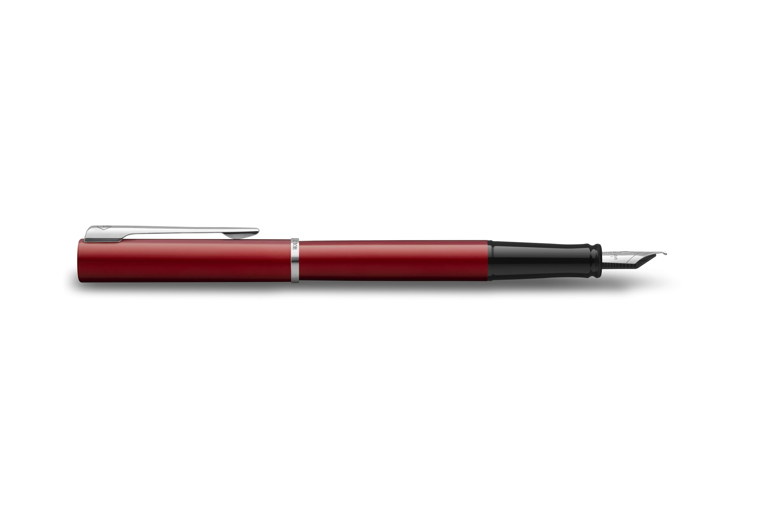 Waterman Penna stilografica Allure Premium in metallo | Lacca rossa con finiture cromate | Pennino fine | Inchiostro nero | Confezione regalo