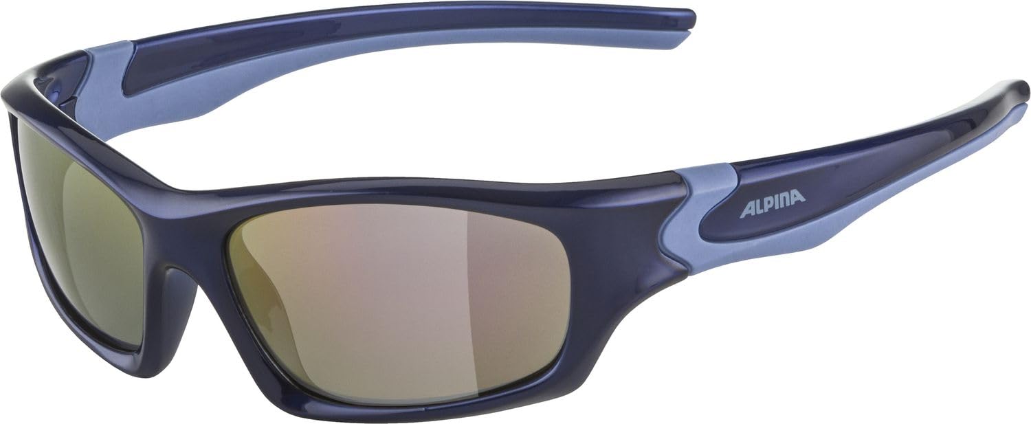 ALPINA Flexxy Teen Occhiali da Sole, Lilac-Blue Gloss, Taglia Unica Unisex-Bambini e Ragazzi