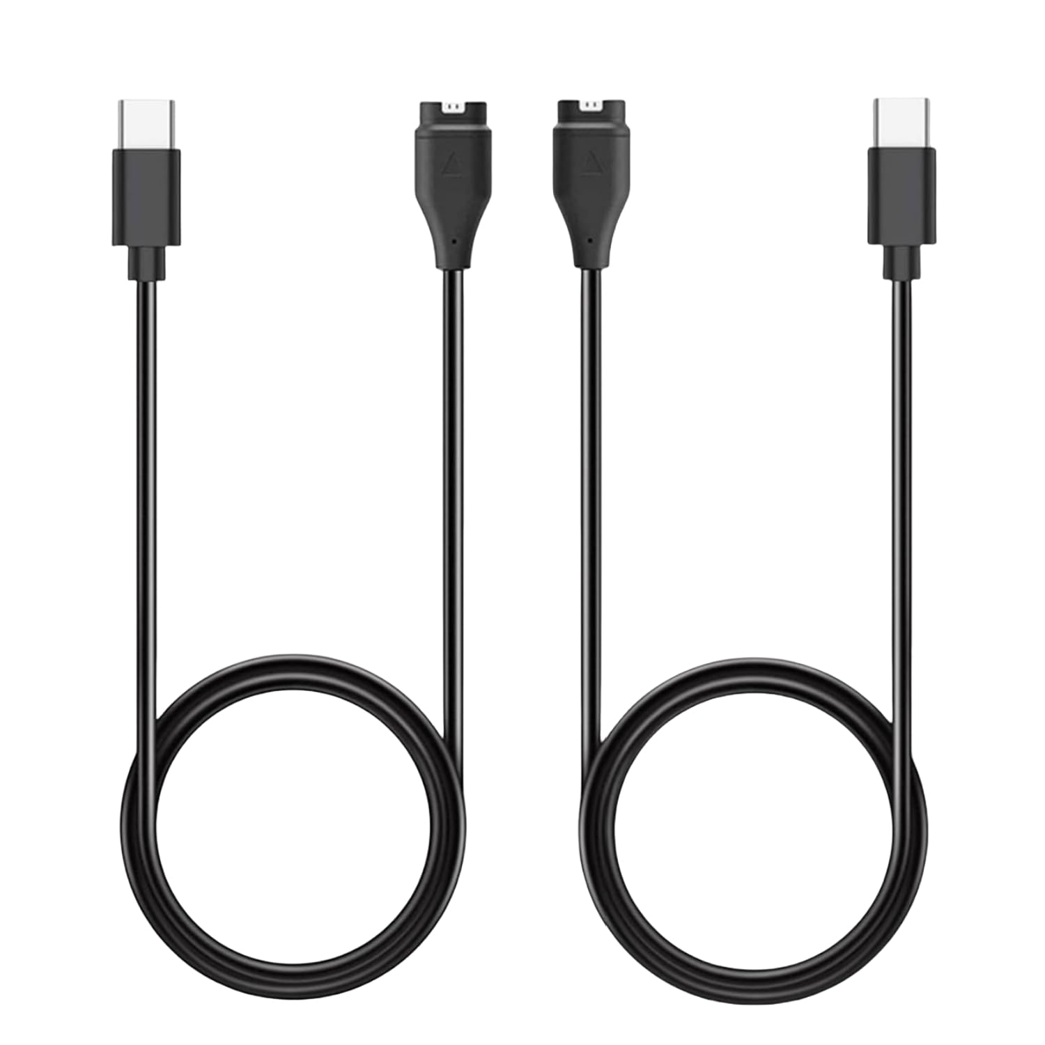 EGK Charger USB-C Cable for Garmin Watch Replacement, for Fenix, Forerunner, Vivoactive, Instinct, Venu, Tactix, Approach, D2, Quatix Series,(1m, 2 Pack)