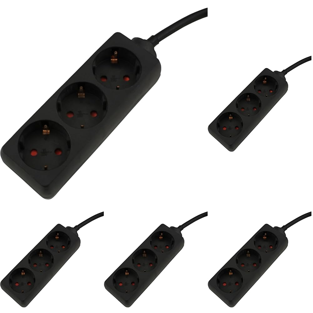 Multiprise 3 prises Unitec 44532 câble 3m noir élimine le manque de branchements chez vous