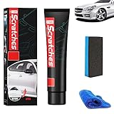 【Nano-Reiniger】 Unser Kit zur Entfernung von Autokratzern verwendet einen speziell formulierten Nano-Reiniger, der Oberflächenverunreinigungen und Ablagerungen entfernt und eine saubere Oberfläche für den Kratzerreparaturprozess bietet.