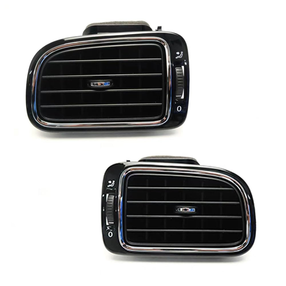 Car Bright Black Central Dashboard/fit for VW Polo 2011 2012 2013 6RD819728 6RD819703 6RD819704 AC Air Outlet Chrome Vent(Left-Right)