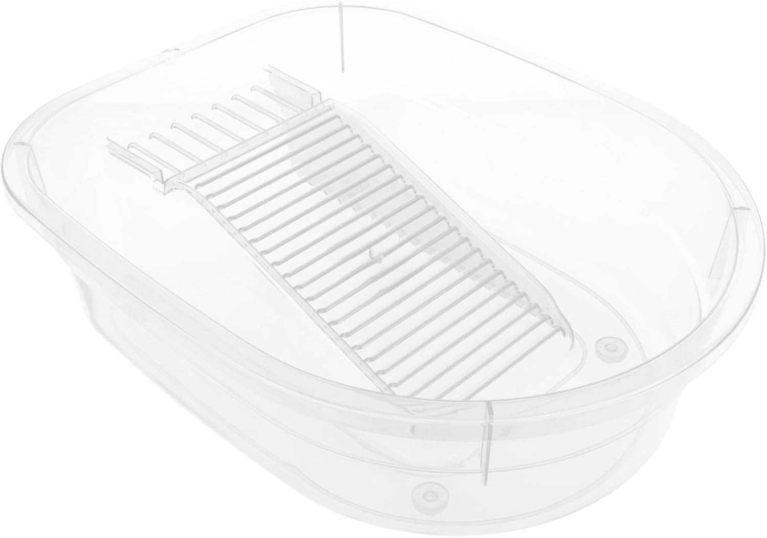 Washing Clothes Basin with Washboard Durable Transparent Laundry Basin for Hand Washing Clothes Items and More for Bathroom Dormitory Use