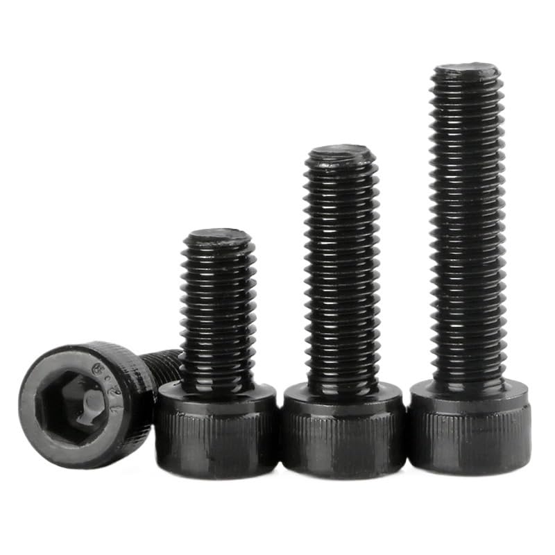 12.9 Grade High-Strength Cup Head Hex Socket Screw Black Cylindrical Full Tooth Bolt M1.4 .6 M2 .5 M3 M4M5M6M8~M20(20mm,M10 (10Pcs))