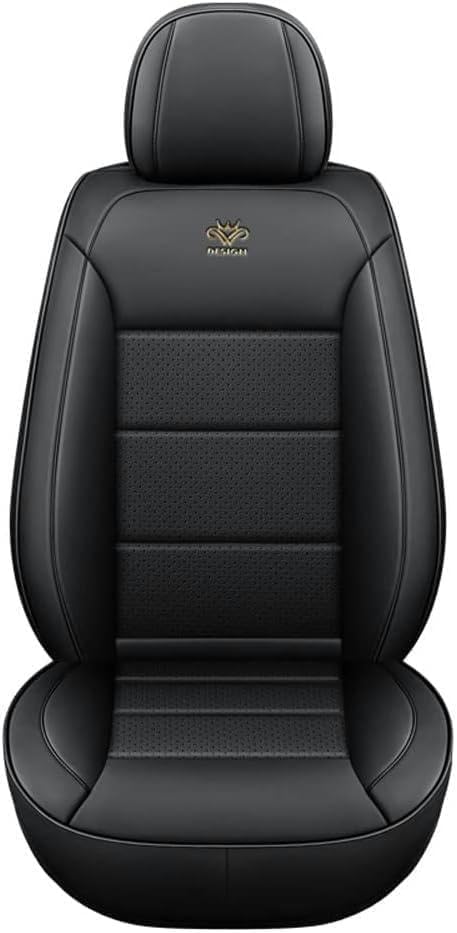 Universal Leather Car Seat Covers for Audi Q3 S-Line/Q3 Quattro/Q3 Sportback/Q5/Q5 Sportback，5-seater Accessories Black