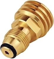Vista 1 de Convierte la válvula de servicio de propano LP TANK POL a salida QCC (Tipo 1) Adaptador de latón