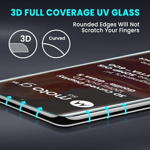 Image of FIRST MART Military-Grade UV Tempered Glass For Motorola Edge 50 Fusion 5G and Motorola G85 5G (6.7 Inch) With Easy Installation Kit | Edge-To-Edge Protector Coverage | Crystal Clear, Pack of 2