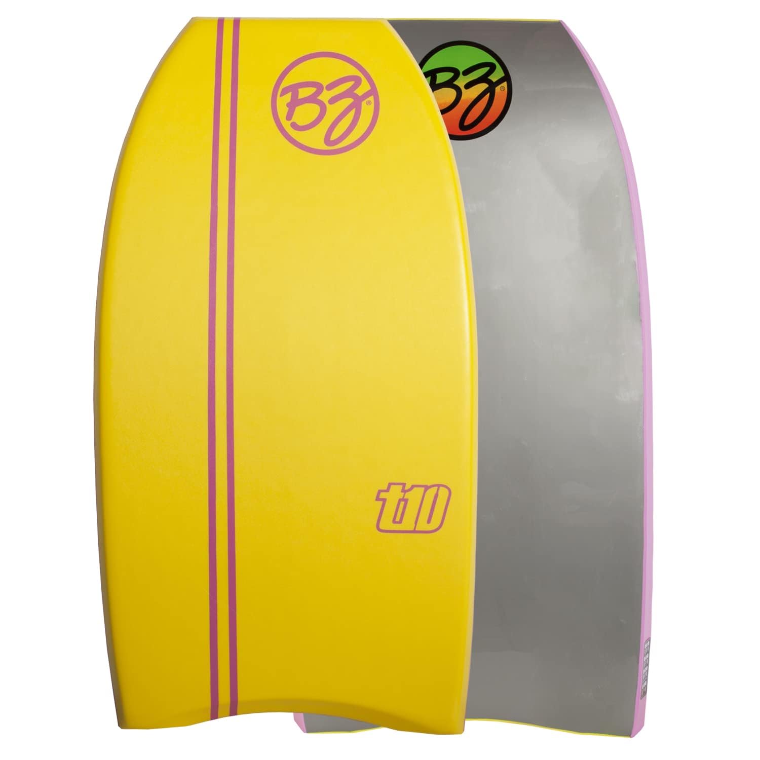 BZ BodyBoards - T-10 Progressive Series Bodyboard - HDPE Slick - Crescent Tail - PHUZION Core - 8lb Deck
