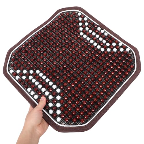 Cojín refrescante de cuentas de madera SEWACC y funda ventilada para coche 3