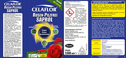 Celaflor Saprol Rozen, schimmelvrij, tegen schimmelziekten op rozen, zoals echte meeldauw, sterroet en roest, 100 ml - Image 3