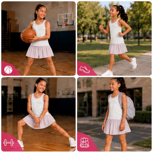 Image of Reebok Girls 2-Piece Short Set - Sleeveless Tank Top & Butterfly Shorts