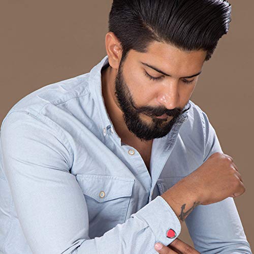 Dare Rhodium Polished Cufflinks