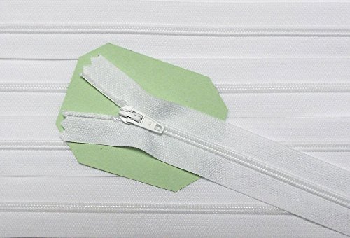 Reißverschluß für Bettwäsche Kunststoff nicht teilbar 155 cm weiß