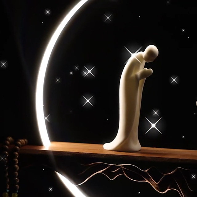 Estatua de Buda Zen de Porcelana Blanca para Decoración miniatura 7
