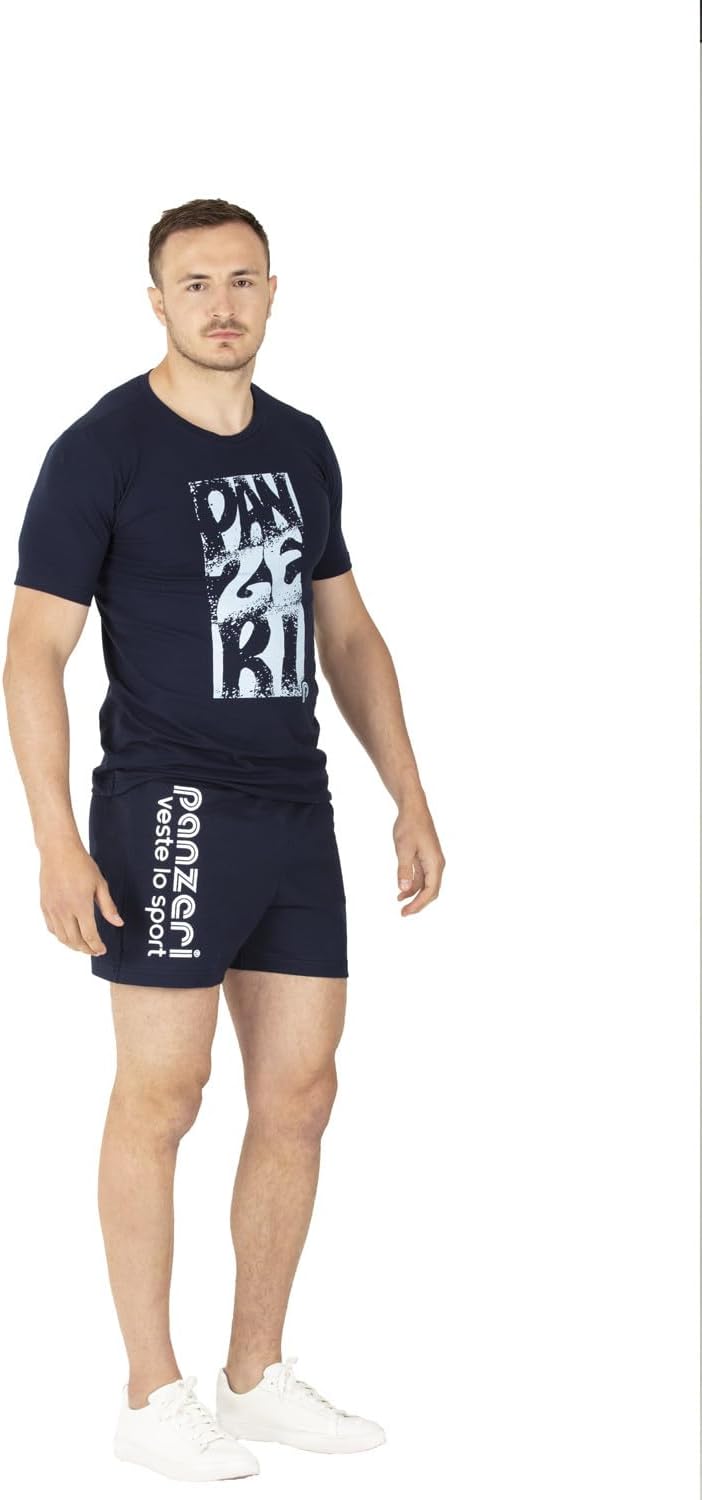 Panzeri Short Uni A - Noir/Bleu Blanc Rouge